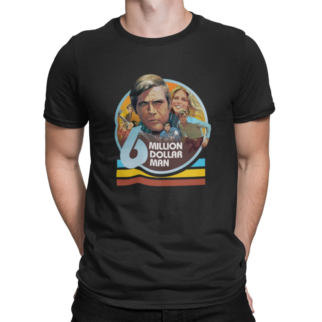 six million dollar man tv show Christmas birthday halloween funny gift t shirt