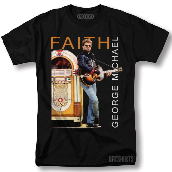 George Michael Shirt Rock Concert Promo Tour Vintage Graphic Design T-Shirt