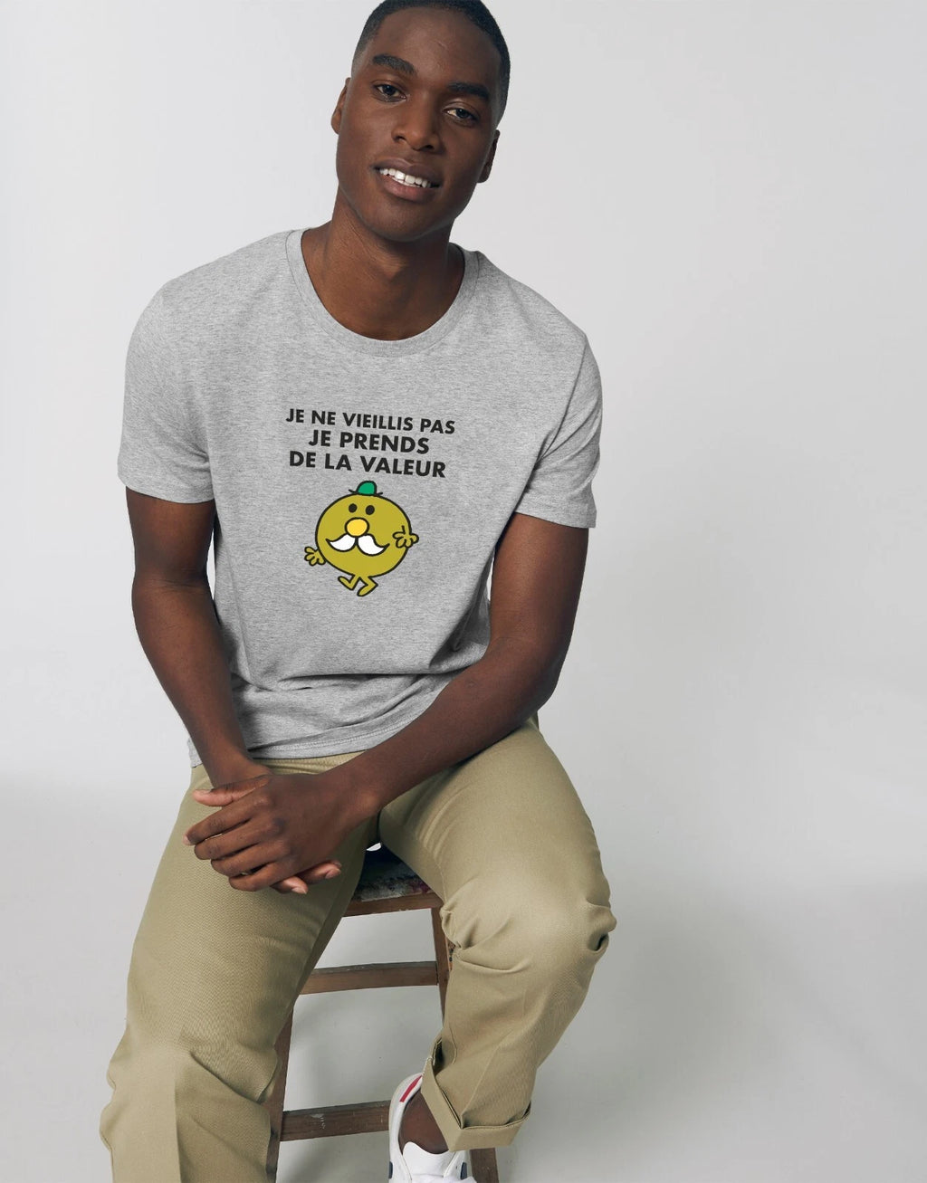 T-Shirt Man short Sleeve Gray, I Does Not Aged Not I Takes de La