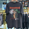 Y2K Hooters Wings And Wagers Las Vegas Aged T-Shirt Black S