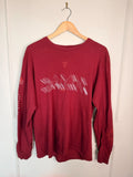 Kendrick Lamar 2018 DAMN. Tour burgundy long sleeve top