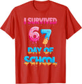 I Survived 67 Days of School Funny Meme Design Unisex T-Shirt