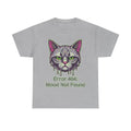 Sarcastic Mood Tee Error 404 Not Found Grumpy Cat Face Funny Internet Humor