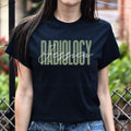 Radiology T-Shirt gift Rad tech Radiographer Customized Unisex tee Black Navy Da