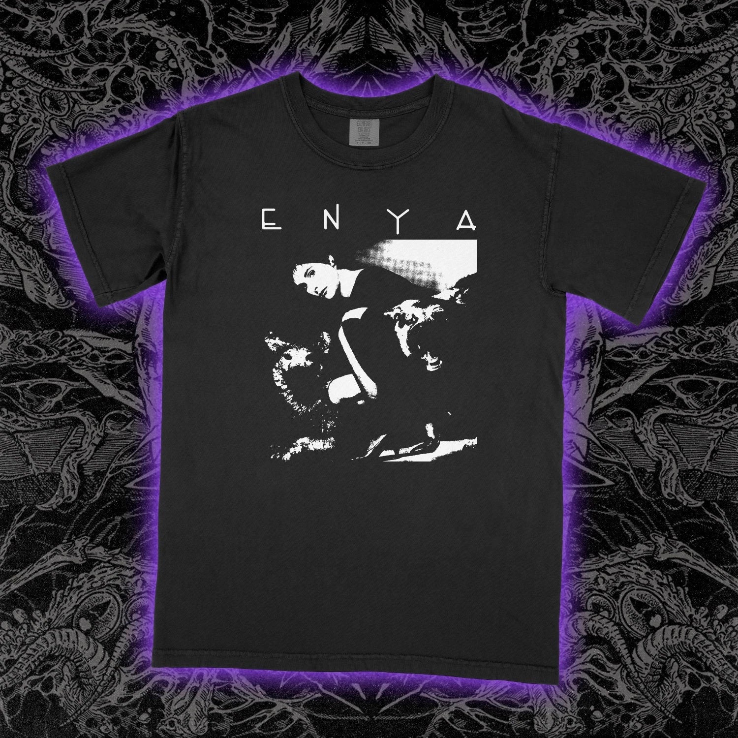 Enya T-Shirt Vintage Celtic New Age Singer Graphic Tee Orinoco Flow Unisex Soft