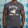 Feeling Unproducktive Funny Sleeping Duck T-Shirt Cute Animal Humor Office Wear