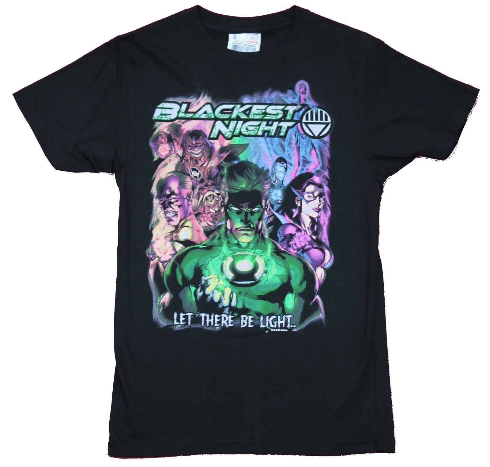 Blackest Night DC Comics Mens T-Shirt - Let There Be Light Hal Jordan Leading
