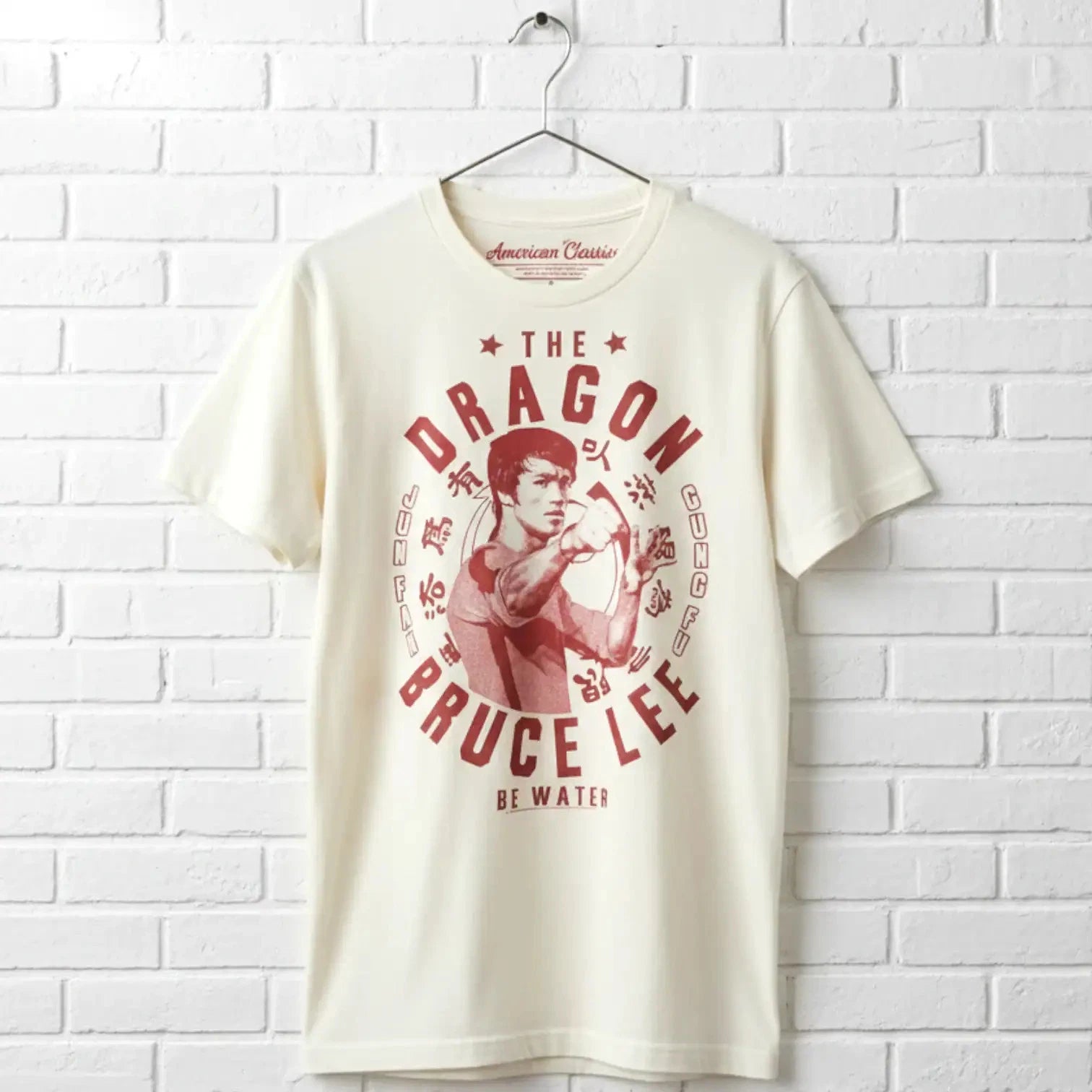 Bruce Lee Dragon Be Water Men's T Shirt Kung Fu Legend