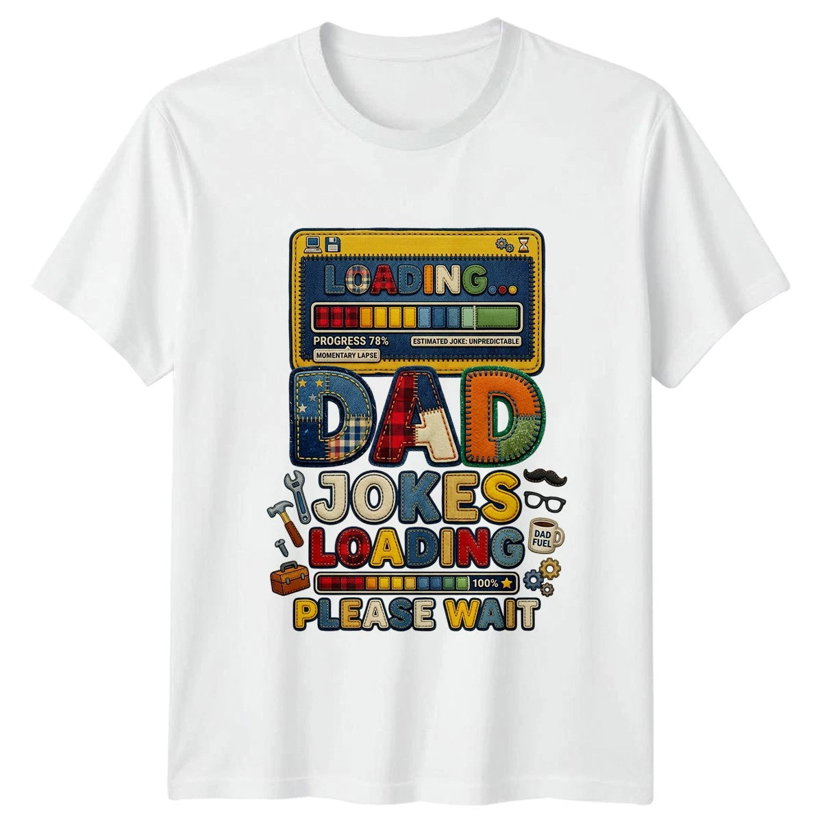 Dad Jokes Loading Please Wait Mens T-Shirt Dad Jokes Parenting Fathers Day