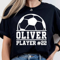 Personalised Football Name Number T Shirt Custom Player Sports Fan Gift Tee Xmas