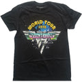 Men's Van Halen World Tour '78 Full Colour Slim Fit T-shirt Medium Black