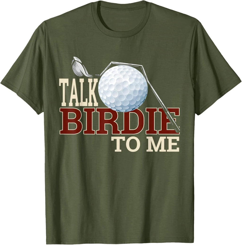 Funny Golf Shirt for Dad, Talk Birdie To Me Tshirt, Dad Joke T-Shirt