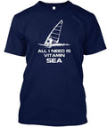 Windsurfing T-Shirt Made in the USA Size S to 5XL
