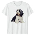 Shaggy Dog T-Shirt Pet Portrait Dog Lover Gift For Him And Her