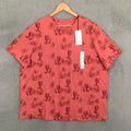 Men's Goodfellow & Co Printed Novelty Cactus T-Shirt Faded Rose Pink Size XXL