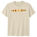 Boho Celestial Moon Phase Botanical T-Shirt Moon Phases Celestial Birthday Gift