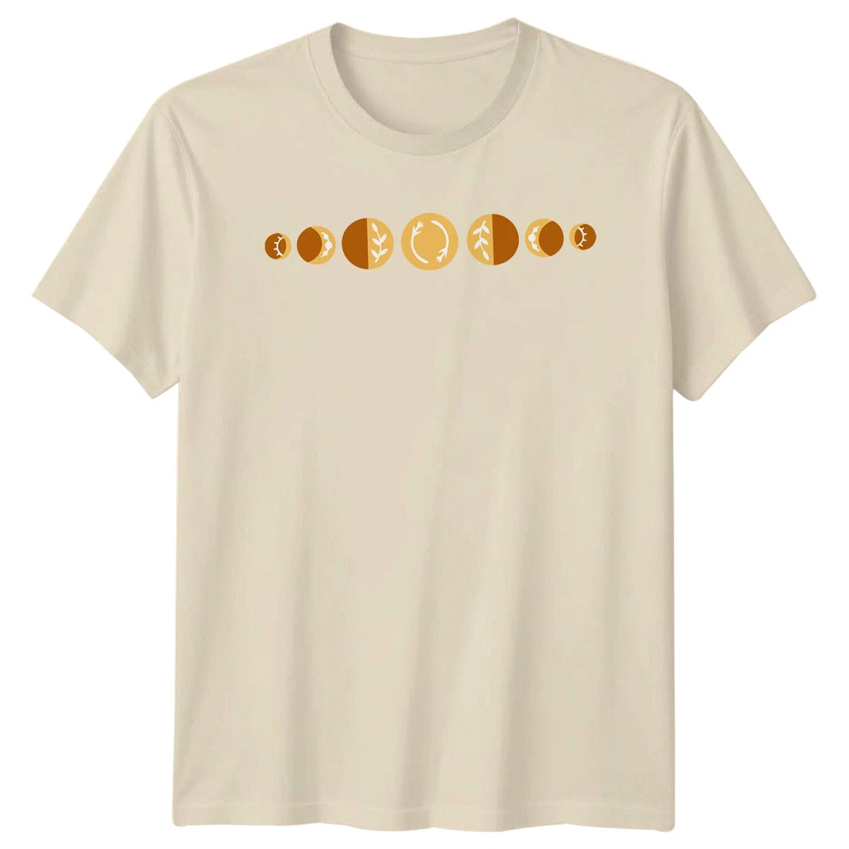 Boho Celestial Moon Phase Botanical T-Shirt Moon Phases Celestial Birthday Gift