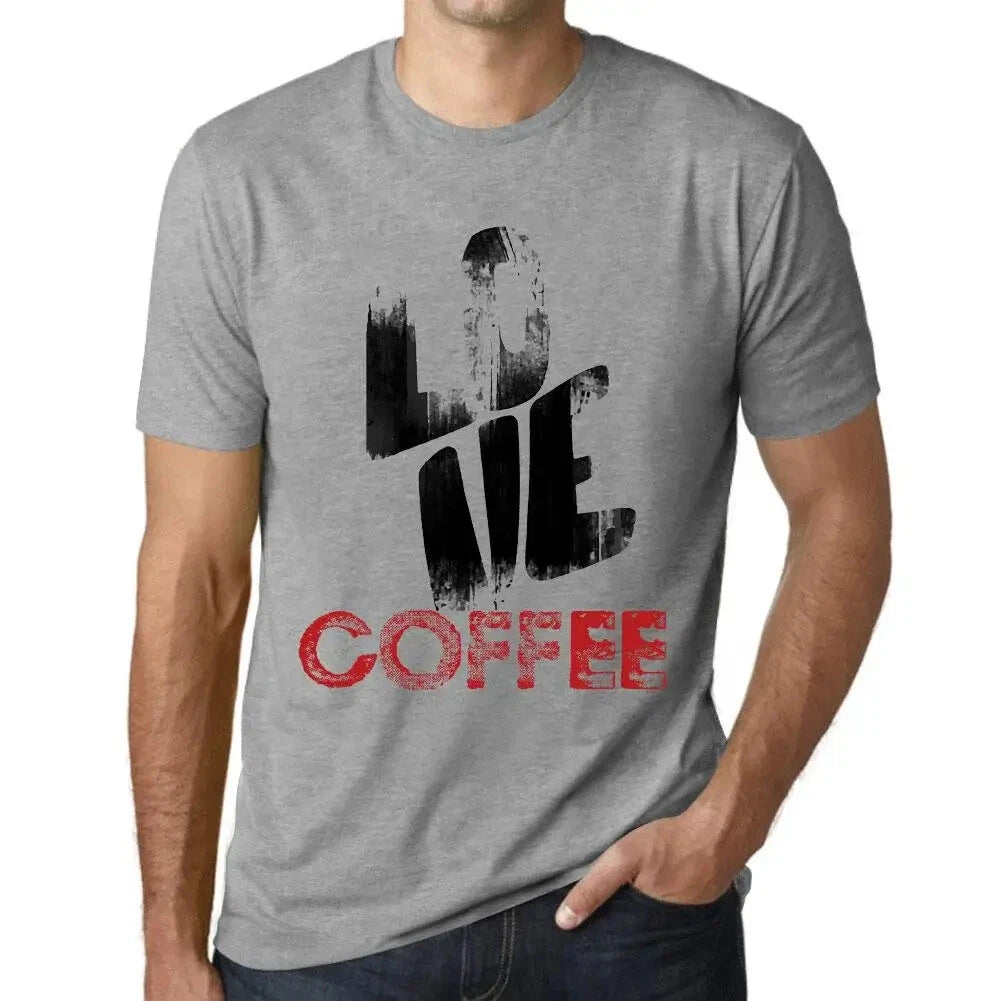 Men's Graphic T-Shirt Love Coffee Eco-Friendly Limited Edition Short Sleeve