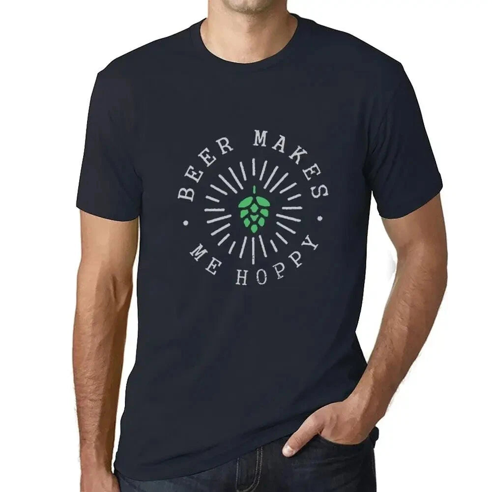 Men's Graphic T-Shirt Beer Makes Me Hoppy Eco-Friendly Limited Edition