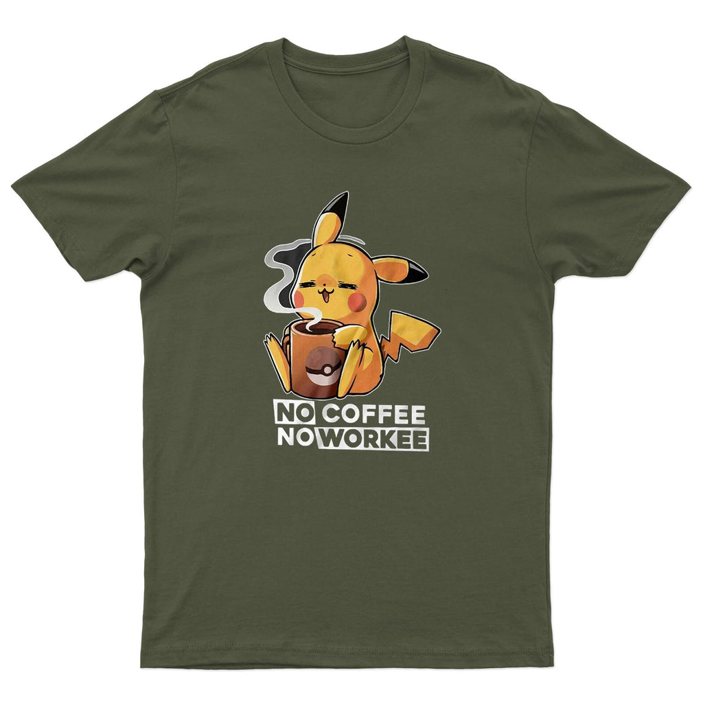 No Coffee No Workee Tshirt Unisex & Funny  Mens T-Shirt #DG