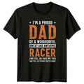 Im A Proud Dad Of Mens T-Shirt Motorcycle Racing Fathers Day Gift For Him