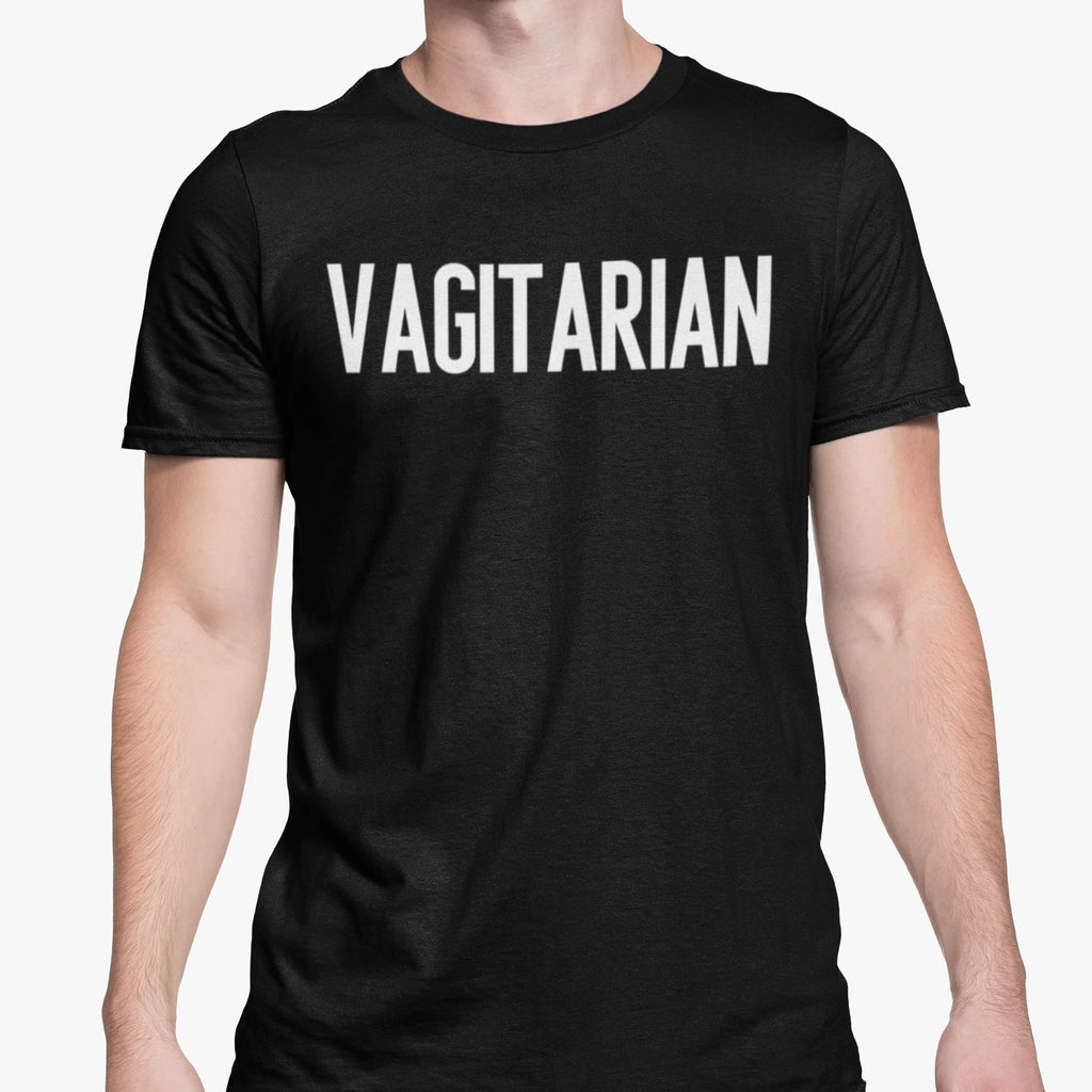 Lesbian T Shirt Vagitarian Meme Adult Joke Love Vagina Muff Friend Funny Gift