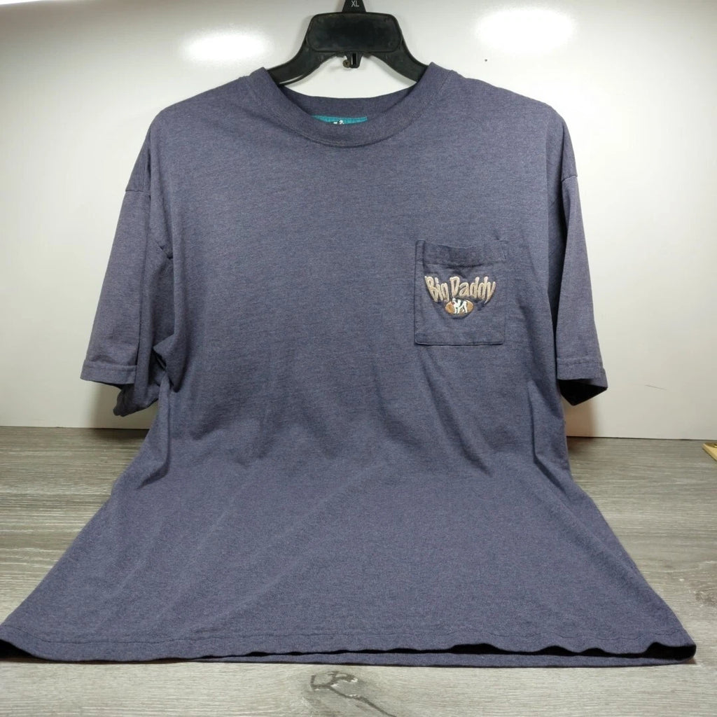 Big Dogs Big Daddy Pocket T- Shirt Purple Large Tee