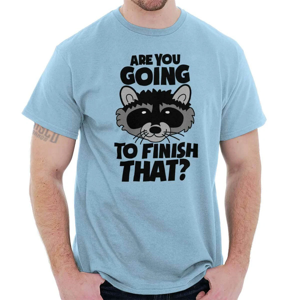 Trash Panda Funny Foodie Lazy Diet Cheat Day Womens or Mens Crewneck T Shirt Tee
