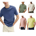 M&S Mens T Shirts Relax Fit Short Sleeve Pure Cotton Garment Dyed Oversized Top