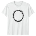 Crown Of Thorns Religious Christian T-Shirt Gothic Gift For Him And Her