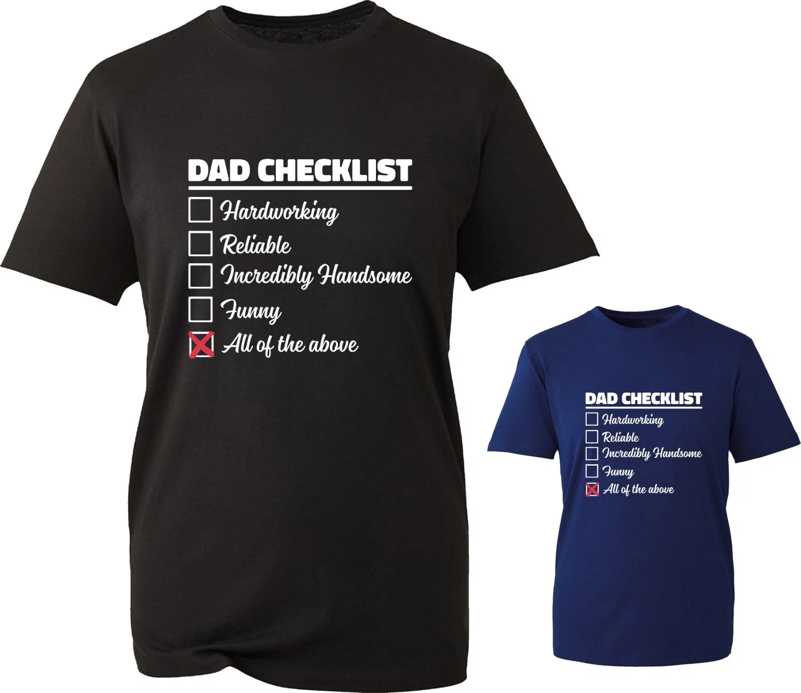 Dad Checklist Happy Father's Day T-Shirt Funny Hardworking Pops Gift For Dad Top