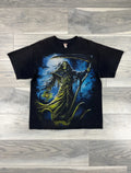 Vintage Y2k Grim Reaper Alstyle T Shirt Size L