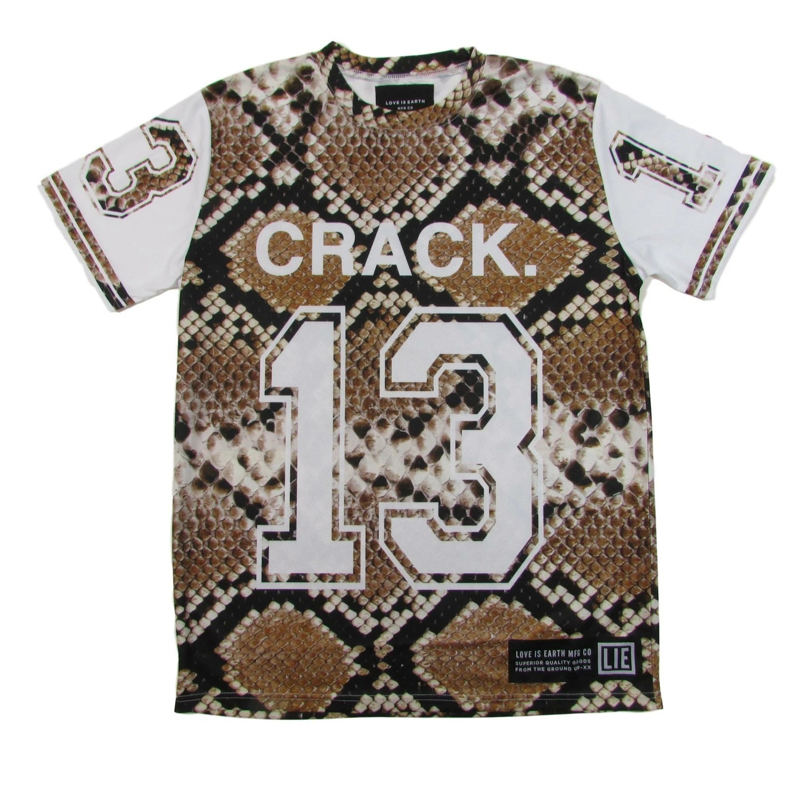 Love is Earth Snakeskin Python Crack Jersey no 13 Sublimation T-Shirt