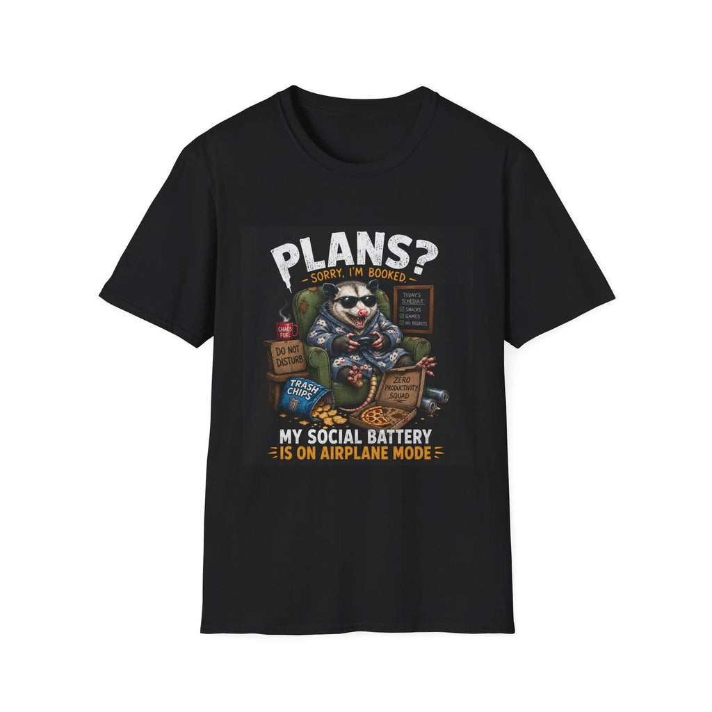 “Plans? Sorry I’m Booked” Possum Shirt | Introvert T-Shirt