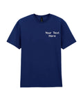 Personalised Custom Embroidered Gildan Light Cotton Adult T-Shirt Short Sleeve