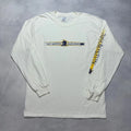 Vintage 2004 Boston Marathon Long Sleeve T Shirt Men's Large White Running Y2K