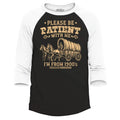 Please be Patient with Me I'm from 1900's Raglan Baseball Funny Humor Shirt
