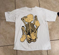 KAWS New Fiction Skeleton Graphic T-Shirt White Size XL