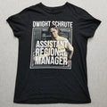 The Office Shirt Mens Medium Black Short Sleeve Dwight Schrute