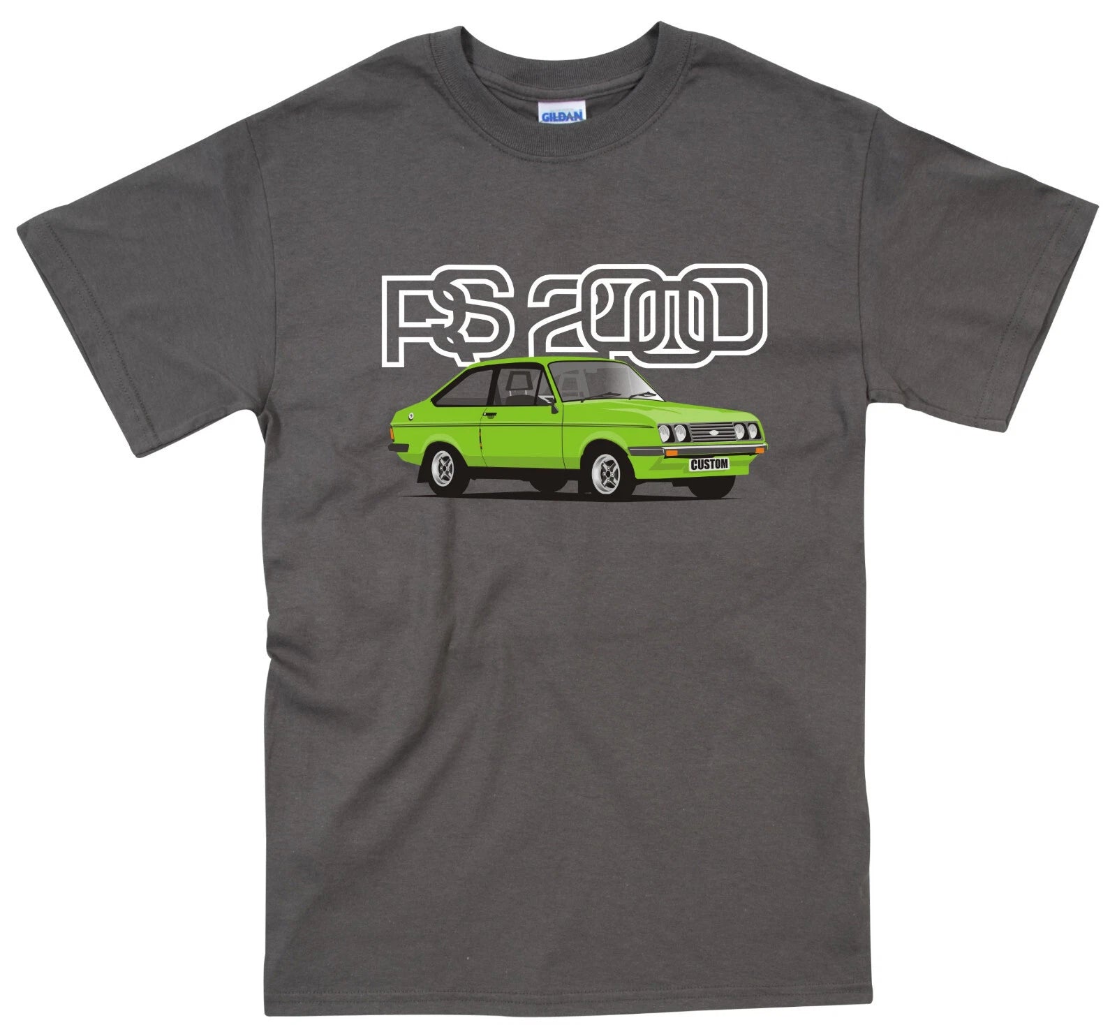 Ford Escort RS 2000 Custom Retro Classic Car T Shirt 9 colours