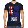 FALKLAND ISLANDS GRUNGE FLAG MENS T-SHIRT TEE TOP ISLAS MALVINAS SHIRT FOOTBALL