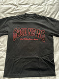 Simple Gospel T-Shirt Men Sz S Good News Aint Nothing Like A Woman Justin Bieber
