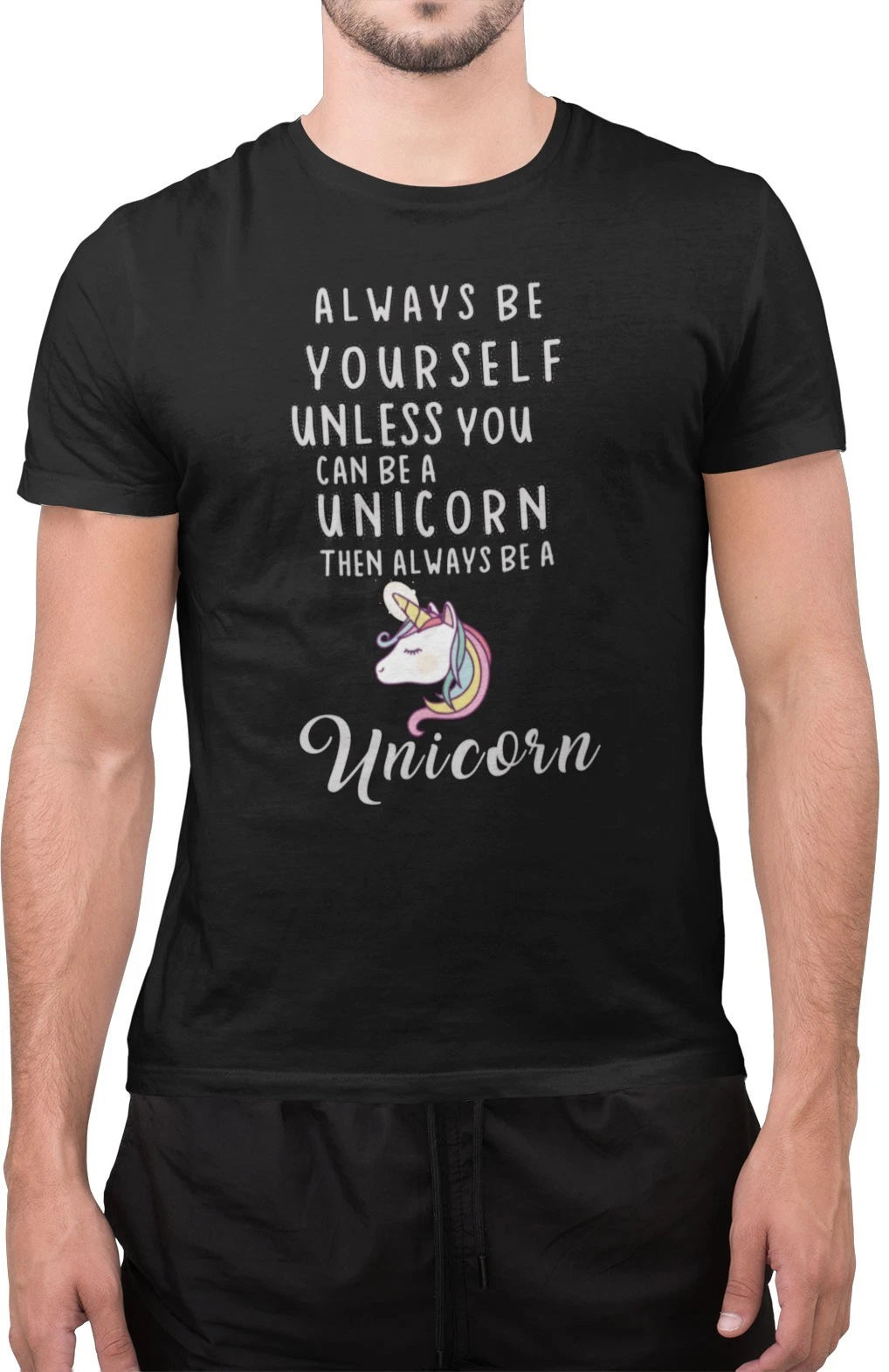 Funny I Wish I was A Unicorn Funny Tumblr Novelty Unisex T-Shirt