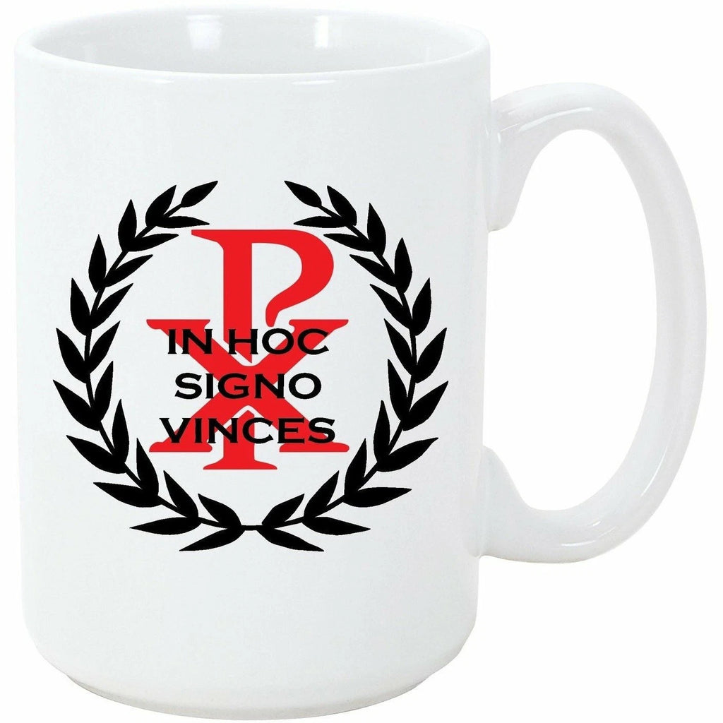 In Hoc Signo Vinces Chi Rho T Shirt Knights Templar Coffee Mug