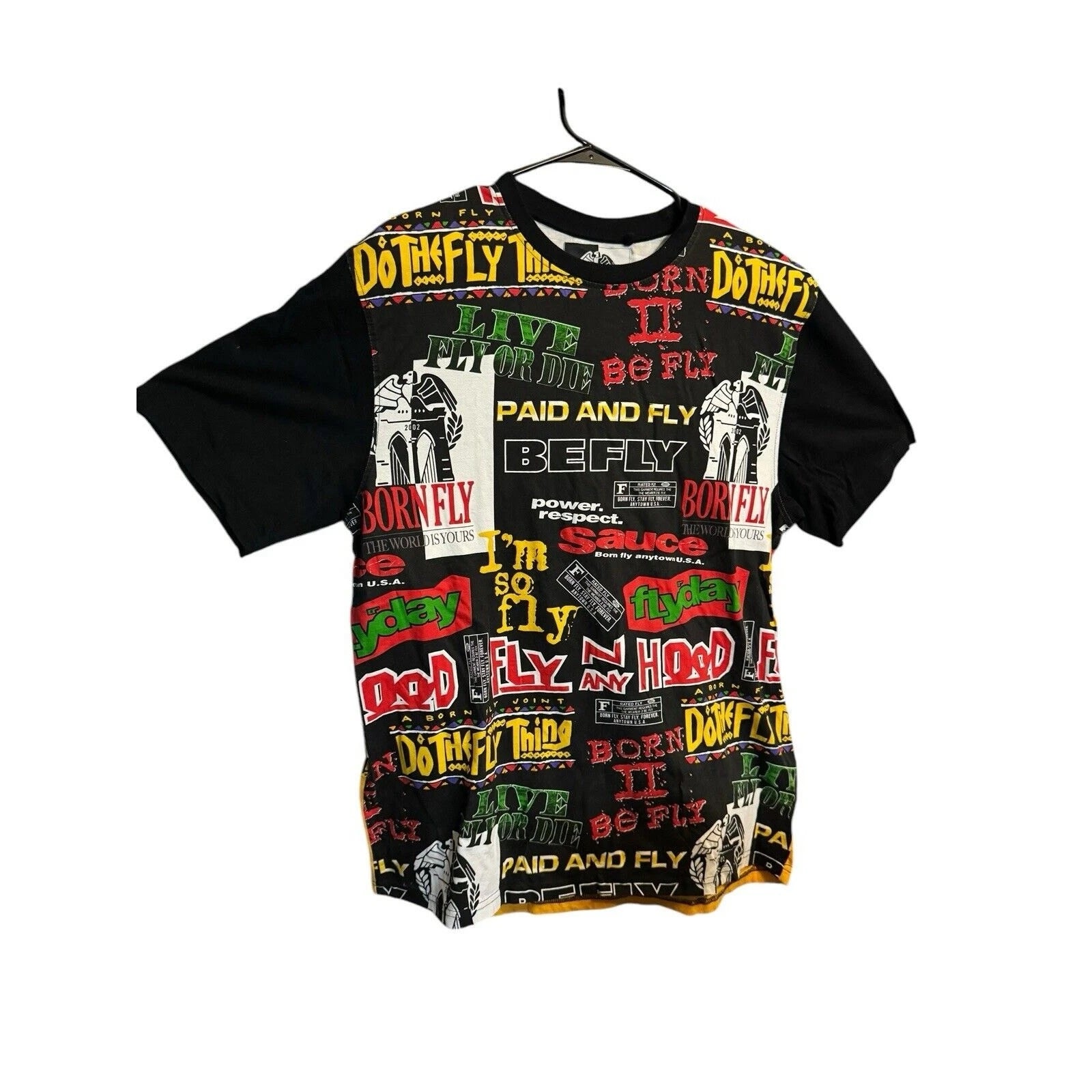 Y2K Born Fly Movie Quotes Mens T Shirt XL