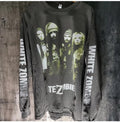 WHITE ZOMBIE CUSTOM LONG SLEEVE 4 SIDED PRINT SHIRT Black Shaka Wear garment dye