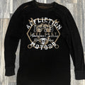 🔥🔥 Y2K AFFLICTION Inside Out Reversible" LS Thermal Graphic Tee - PERFECT