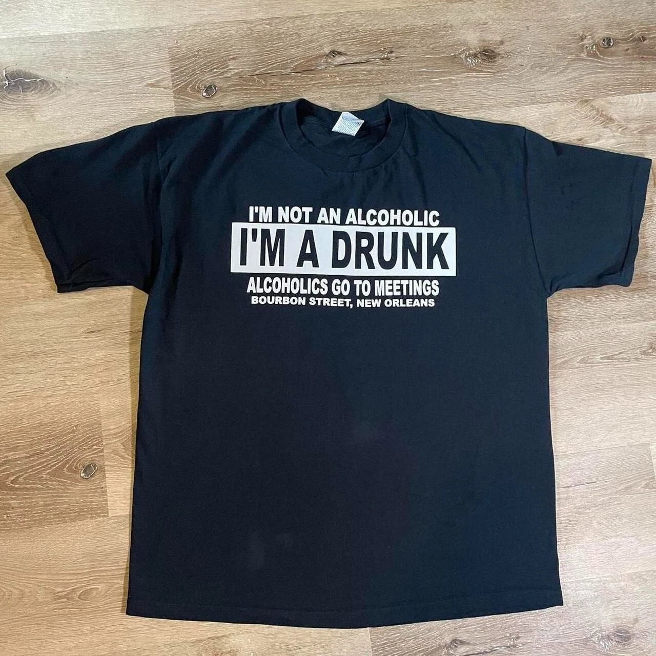 Vintage Y2K Bourbon Street, New Orleans “I’m a Drunk” tourism joke shirt