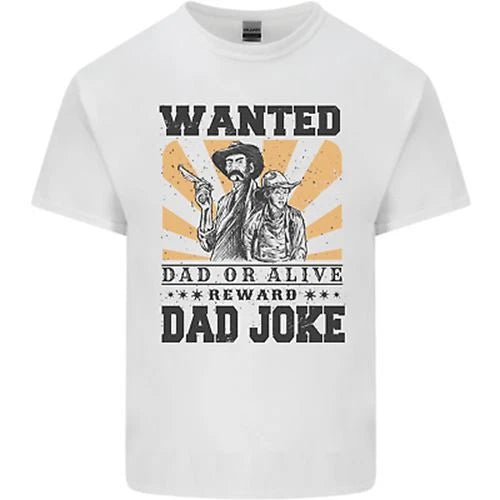 Father's Day Dad Joke Funny Cowboy Poster Mens Cotton T-Shirt Tee Top