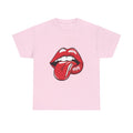 Sexy Retro PopArt Red Lips and Tounge Unisex heavy cotton Tshirt